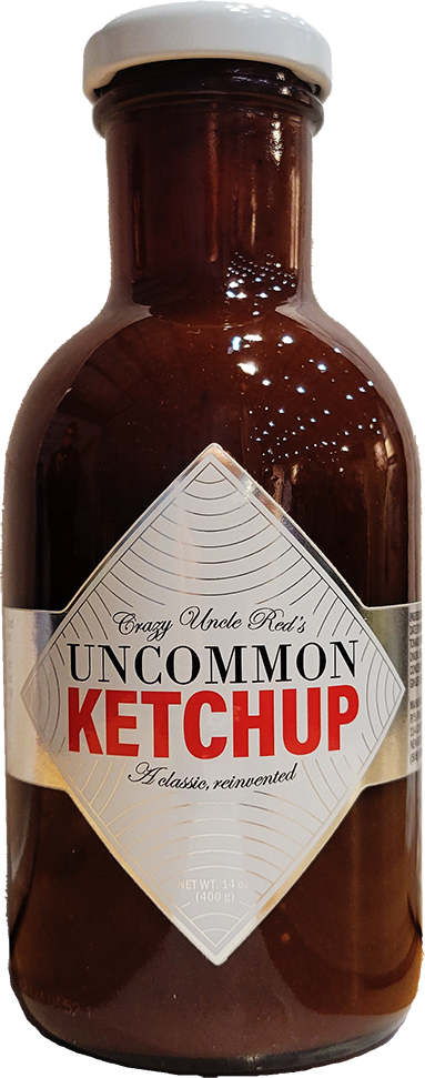 a bottle of Uncommon Ketchup