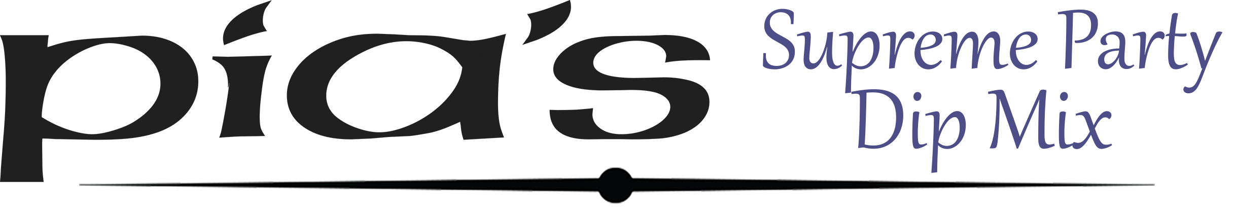 pia's supreme party dip mix logo